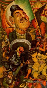 Diego Rivera œuvres - carnaval de la dictature de la vie mexicaine 1936 Diego Rivera